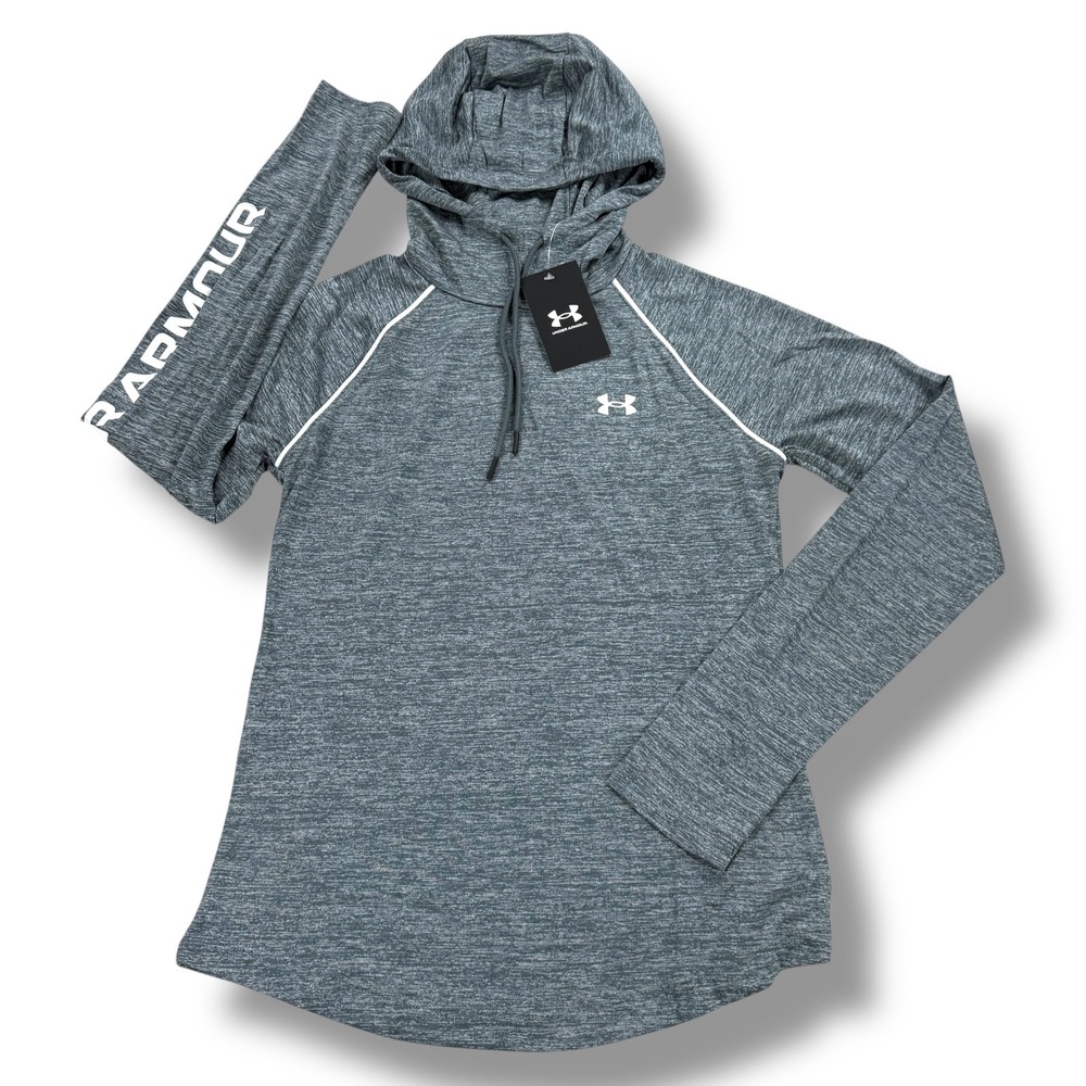 NWT Under Armour Hoodie Women's Size Extra Small XS Gray Long Sleeve Top